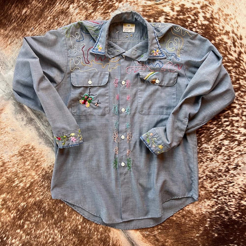 Big Mac Penn-Prest vintage embroidered button up